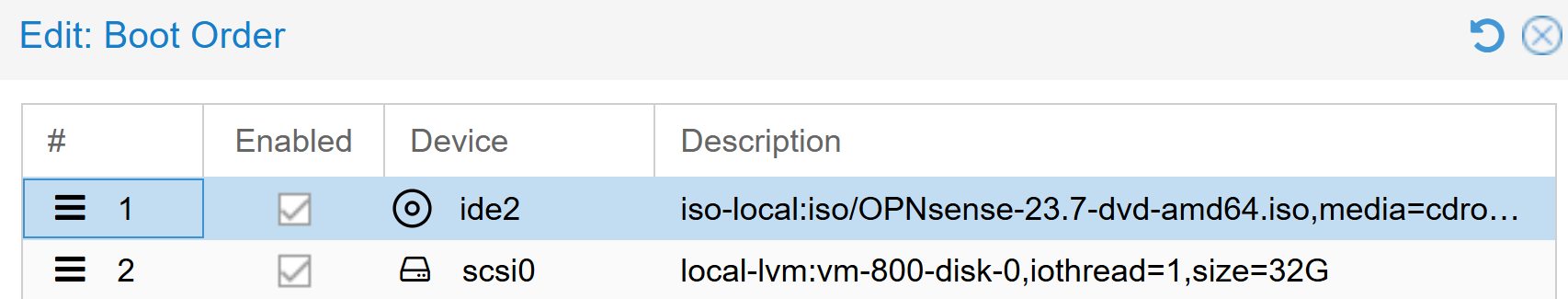 Edit VM Boot Order